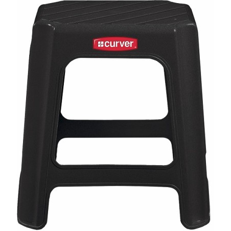 Curver Tabouret marchepied ou tabouret ou table d'appoint 43cm de haut anthracite