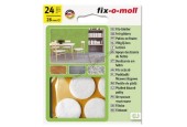 Fix-o-moll viltglijder rond 28mm wit