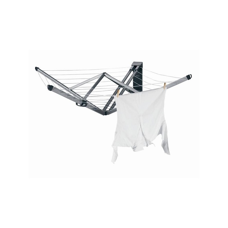 Brabantia séchoir rotatif mural Wallfix gris 25mtr