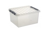 Sunware Q-line opbergbox 36 liter transparant 50x40x26cm