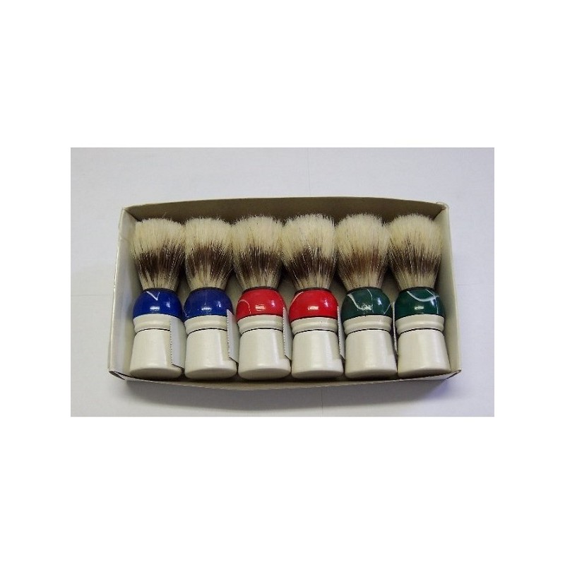Boîte de 6 blaireaux de rasage