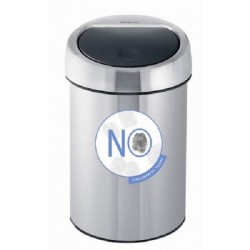Brabantia Touch Bin 3 liter matt steel fingerprint proof