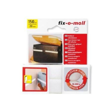 Fixomoll Velcro 150cm/20mm blanc