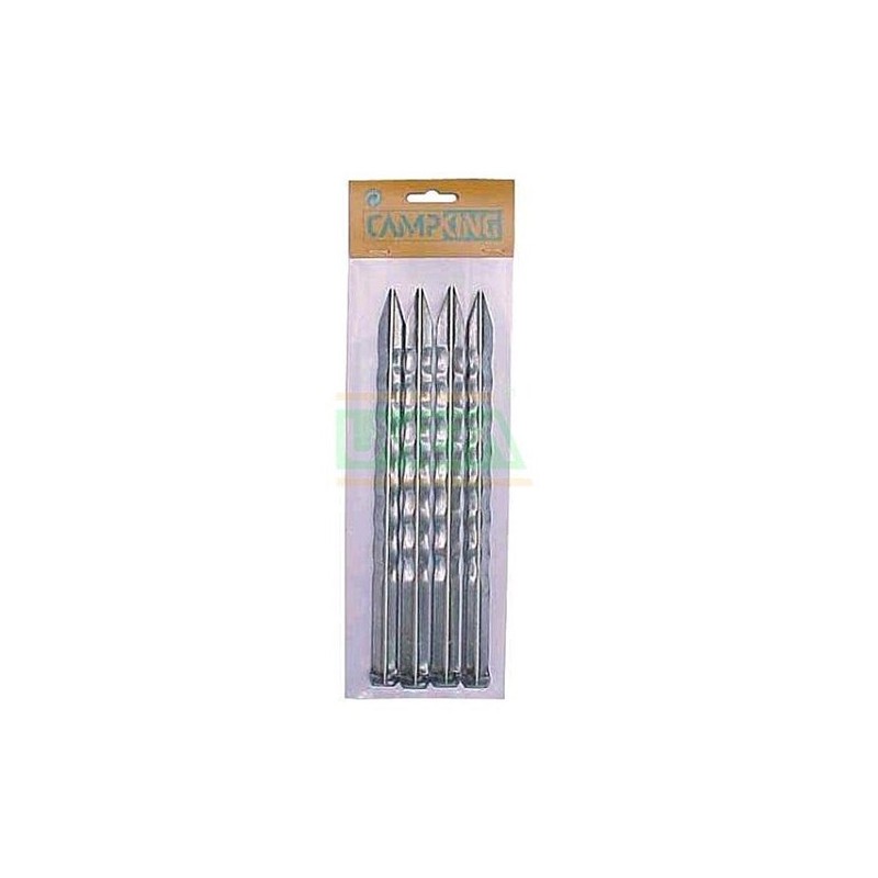CampKing Piquet de tente dentelé 18 cm paquet de 10 pièces