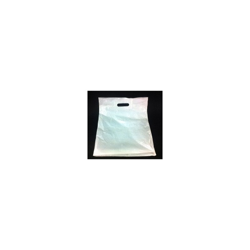 Draagtassen dkt wit 45x50cm 50my 500st