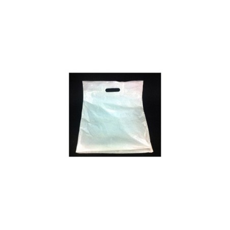 Draagtassen dkt wit 45x50cm 50my 500st