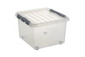 Sunware Q-line Rollerbox sur roulettes 26 litres 40x40x28 cm