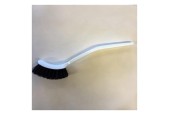 Brosse à vaisselle blanche avec vrai crin de cheval
