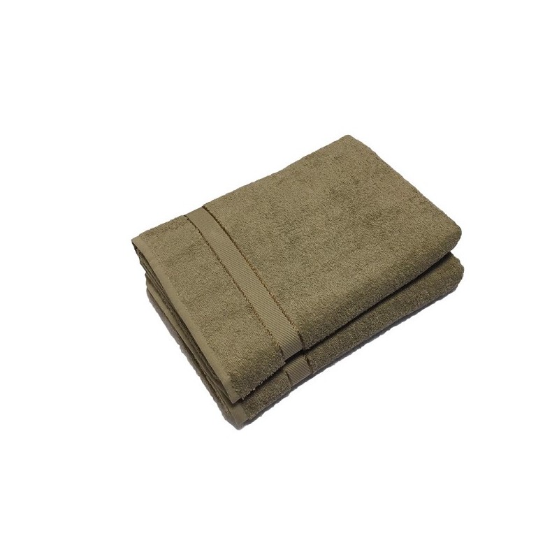 Serviette invité 30x50cm taupe 6 pièces