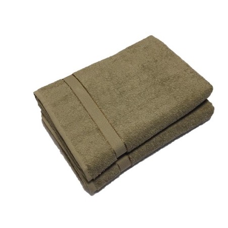 Serviette invité 30x50cm taupe 6 pièces