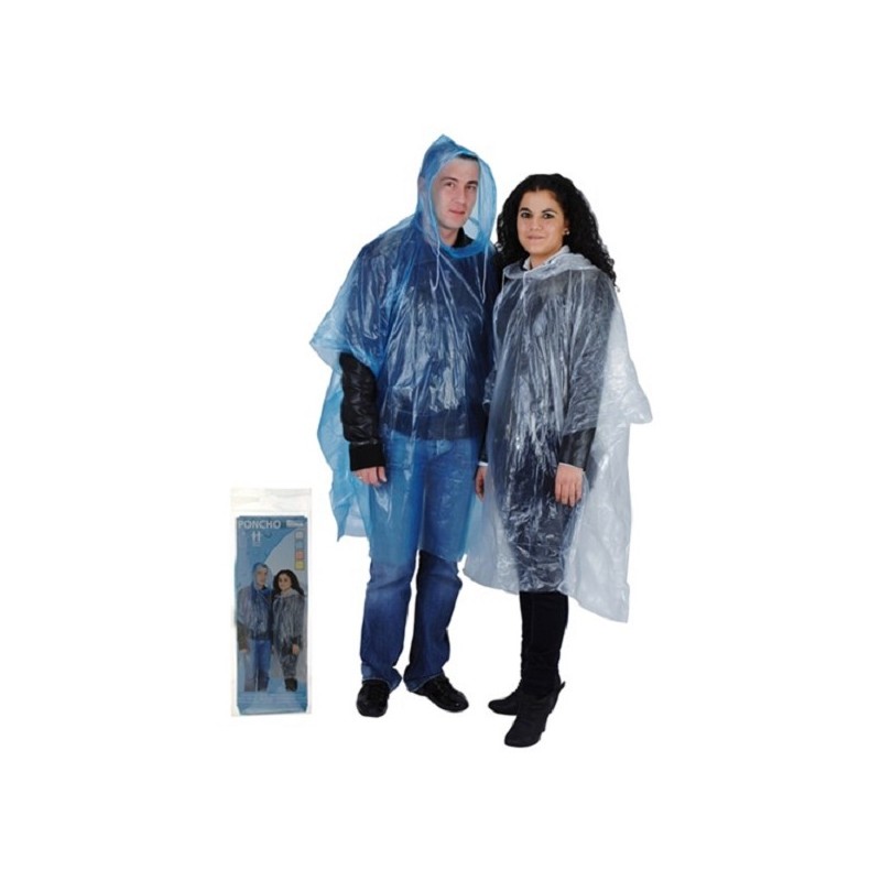 Poncho pour adultes couleurs assorties