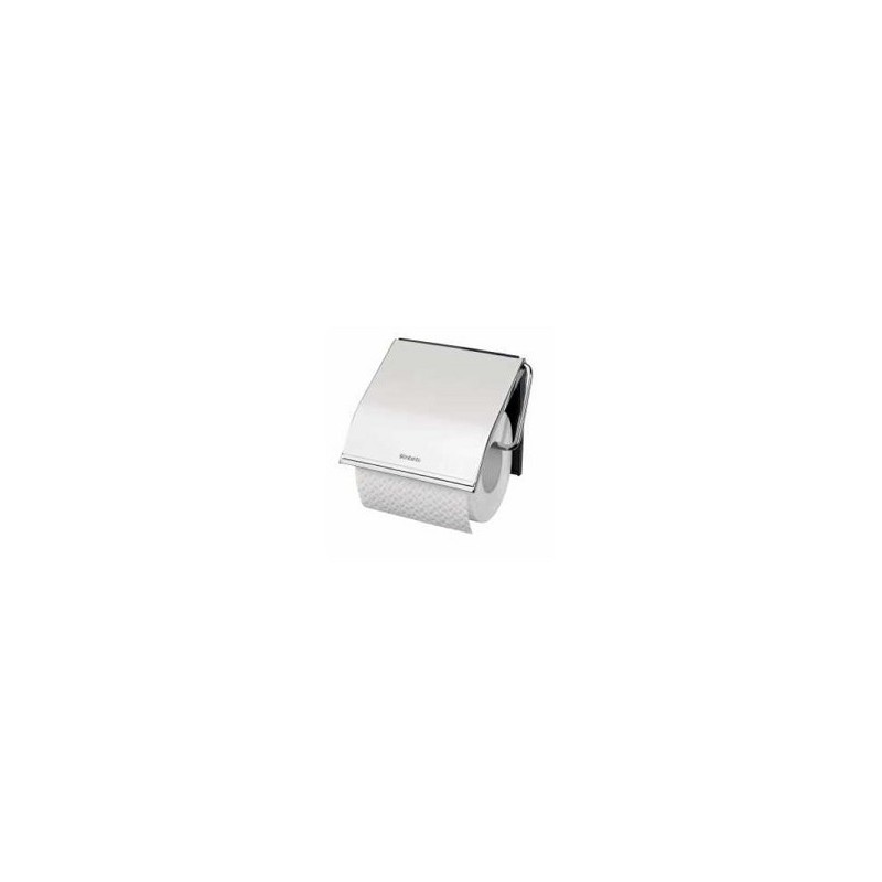 Brabantia Porte-rouleau de papier toilette acier brillant 12,3x1,7x13,2cm