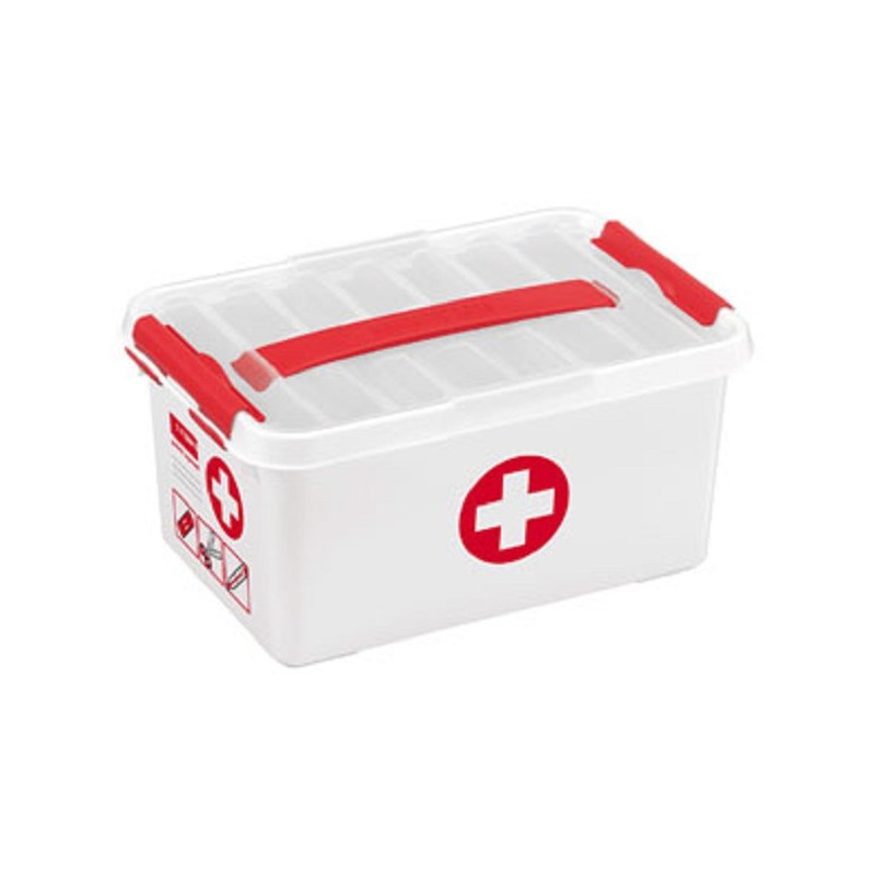 Sunware Q-line trousse de premiers secours 6 litres blanc/rouge 30x20x14cm