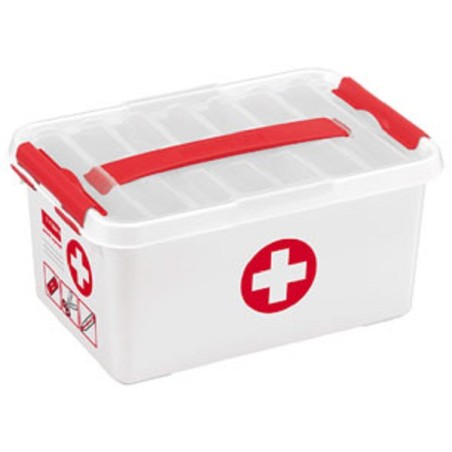 Sunware Q-line trousse de premiers secours 6 litres blanc/rouge 30x20x14cm