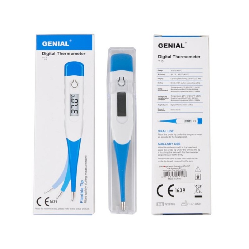 Thermomètre clinique numérique flexible