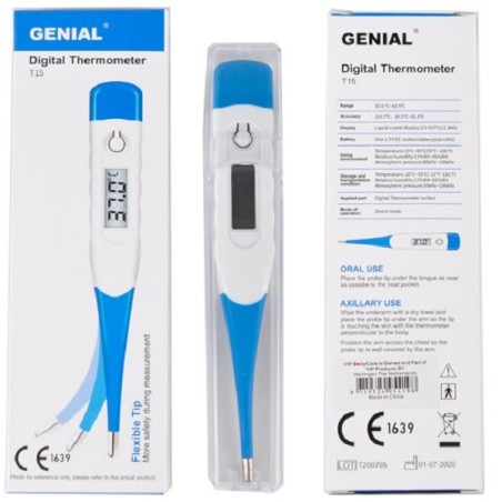 Thermomètre clinique numérique flexible