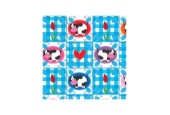Rouleau de comptoir 50cm vache tulipe bleu clair à carreaux 250m