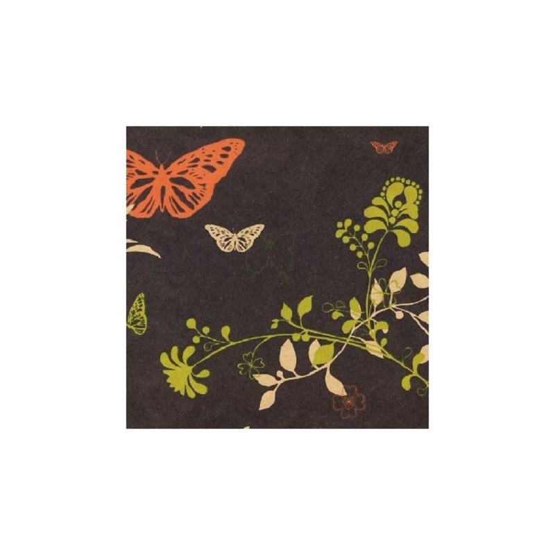 Compteur rouleau 30cm noir Papillons 200m