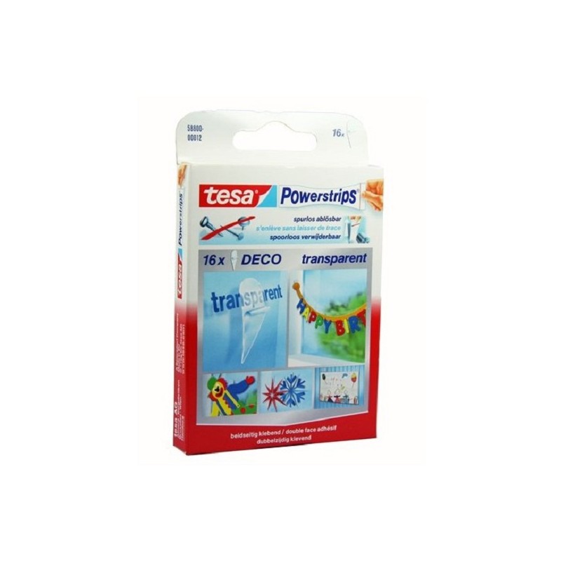 Multiprises Tesa Deco transparentes