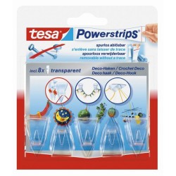 Tesa deco haak powerstrips transparant