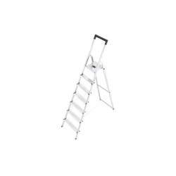 Hailo L40 huishoud trap 7-treeds aluminium (6 treden+bordes)