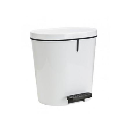 Sunware Zamora poubelle à pédale 8 litres blanc 28,5x23x28,5cm