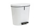 Sunware Zamora poubelle à pédale 8 litres blanc 28,5x23x28,5cm