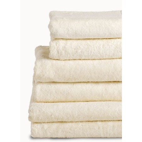 Baddoek 50x100cm ivoor 6 stuks