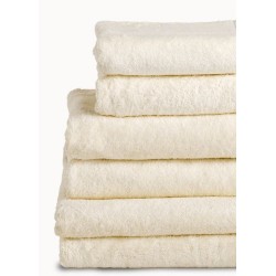 Washandje 15x21cm ivoor 6 stuks