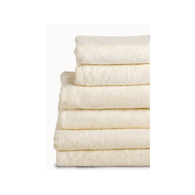 Gant de toilette 15x21cm ivoire 6 pièces