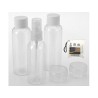 Set de voyage 5 pièces dans un sac transparent