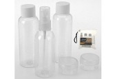 Set de voyage 5 pièces dans un sac transparent