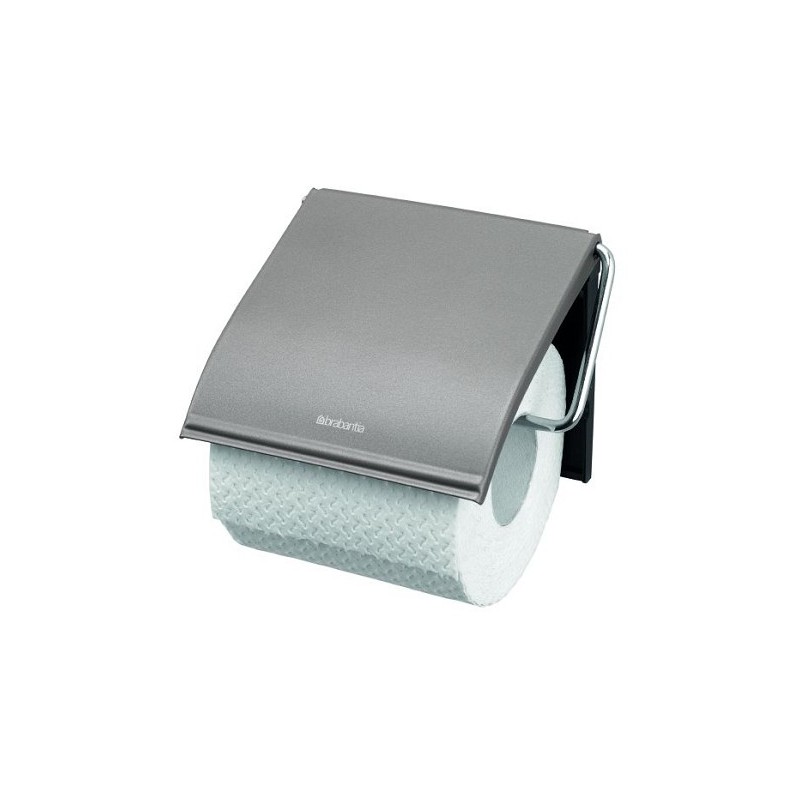 Brabantia Porte-rouleau de papier toilette platine 12,3x1,7x13,2cm