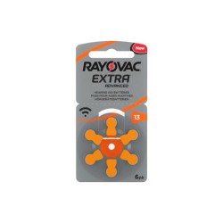 Piles Ray O Vac pour aide auditive ultra A13 6 pièces dans un emballage