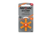 Piles Ray O Vac pour aide auditive ultra A13 6 pièces dans un emballage