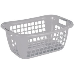 Sunware Basic panier à linge bas gris 65x45x27cm