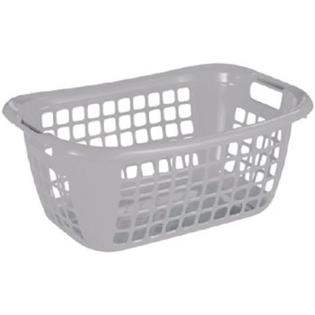 Sunware Basic panier à linge bas gris 65x45x27cm