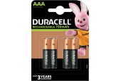 Piles RECHARGEABLES Duracell 4x AAA DX2400/HR03 900 mAH 1,2 Volt préchargées