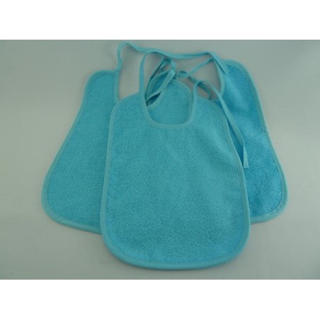 Bavoir 3 pcs 25x35 cm Turquoise