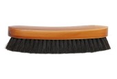 Brosse à vêtements crin de cheval noir 17cm