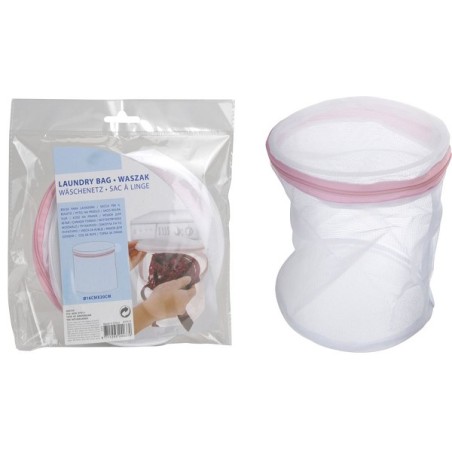 Sac à linge rond 16x20 cm blanc