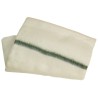 Serpillère tissée rayure verte environ 60x70 cm paquet de 10 coton