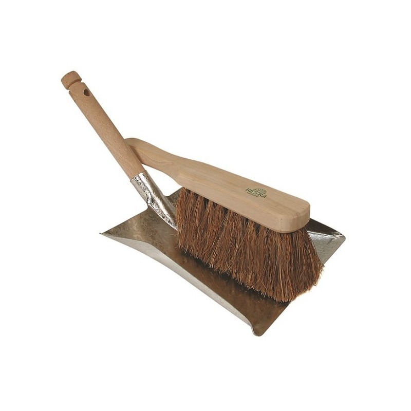 Jeu de boîtes de sol galvanisées, brosse manuelle, noix de coco