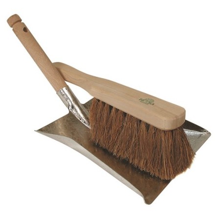 Jeu de boîtes de sol galvanisées, brosse manuelle, noix de coco