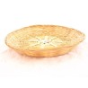 Plat bambou tressé rond bas 30x5cm