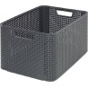 Curver Style mand L rotanstyle antraciet (lxbxh 44x32x23cm)