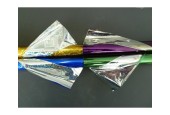 Rouleau de papier cadeau holographique 1,5mx70cm couleurs assorties