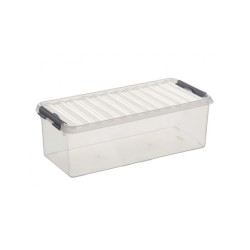 Sunware Q-line Multibox 6,5L + insert avec compartiments transparent/métallique