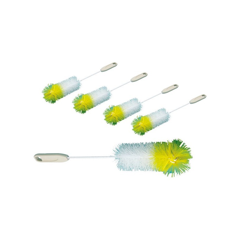 Brosse à bouteille/nettoyant pour bec verseur 1/2L 35x5cm paquet de 10 pièces