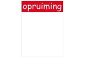 Prijskaart karton opruiming 6x8cm 100 stuks